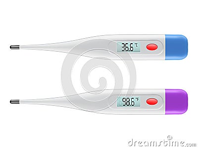 Digital thermometer Vector Illustration