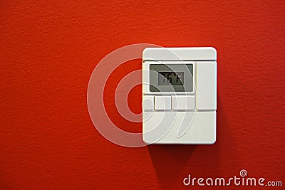 Digital Thermostat Stock Photo