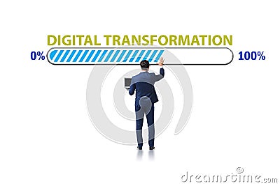 Digital transformation and digitalization concept Stock Photo