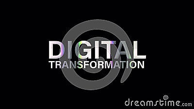 DIGITAL TRANSFORMATION Text with Gold Light Loop Animation Stock Footage -  Video of digital, process: 211794622