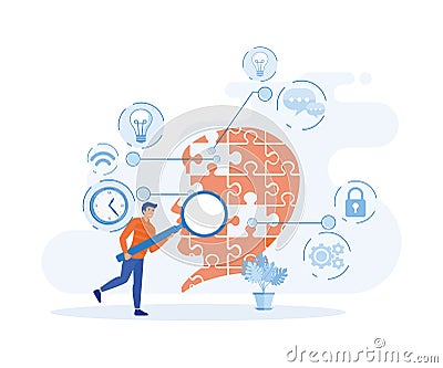 Digital transformation and technological revolution concept, Vector Illustration