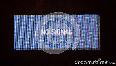 Digital tv no signal sign Stock Photo