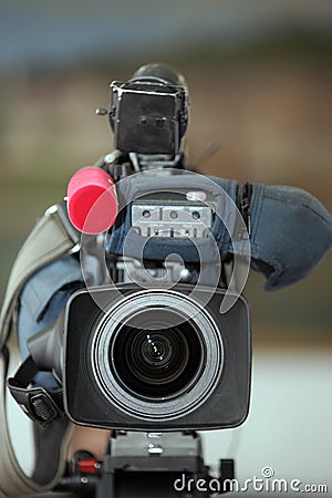 Digital video camera Stock Photo