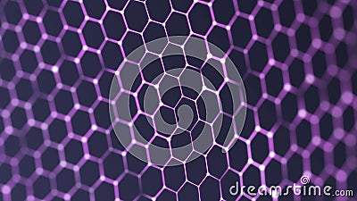 Digital wave with meny dots. Abstract backdrop of dynamic wave. Technology or science banner. 3d Stock Photo