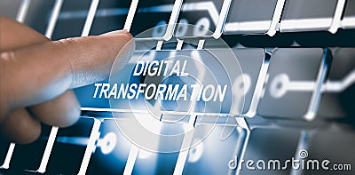 Digitalization, Digital Transformation Concept Stock Photo