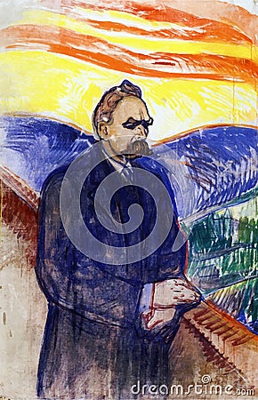 F. Nietzsche by Munch Editorial Stock Photo