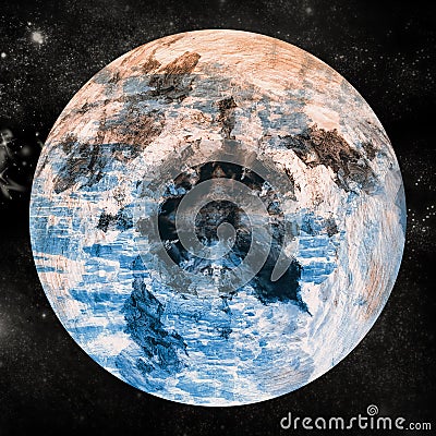 Digitally composite image of planet earth Stock Photo