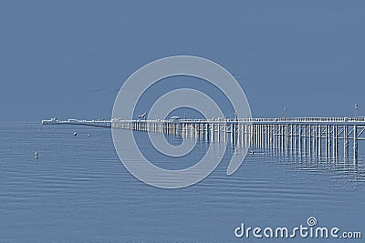 Digitally embossed image of Southend Pier, Essex, England Stock Photo