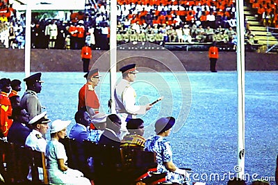 Dignitaries and VIPs in attendance at an Independence Parade in Accra, Ghana Editorial Stock Photo