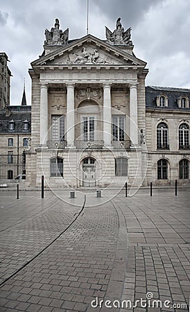 Dijon, France, liberations square Stock Photo