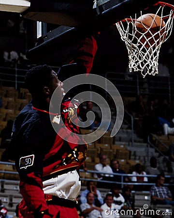 Dikembe Mutumbo, Atlanta Hawks Editorial Stock Photo