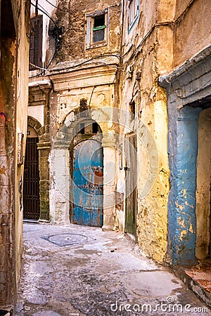 Mellah district in the medina of Essaouira Stock Photo