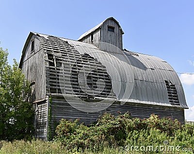 Dilapidated Kane County Barn Editorial Stock Photo