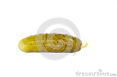 Dill Pickle Isolated Stock Photo