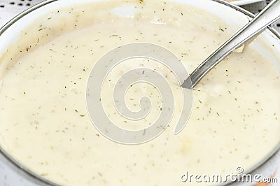 Dill sauce Stock Photo