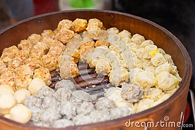 Dim Sum, Jalan Petaling, Chinatown, Kuala Lumpur Stock Photo