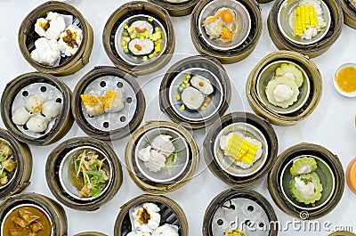 Dimsum chinese food on restaurant Stock Photo