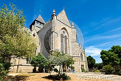 Dinan Brittany France. Eglise Saint Malo (Saint Malo church Editorial Stock Photo