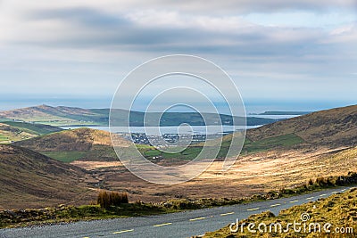 Dingle from Connor Pass Stock Photo