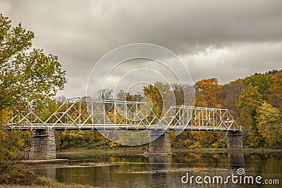 Dingmans Bridge, Dingmans Ferry, Pennsylvania Stock Photo