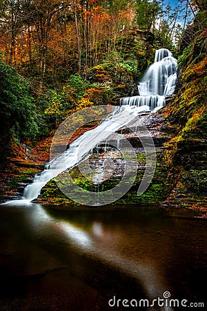 Dingmans Falls in the Poconos, Pennsylvania Stock Photo