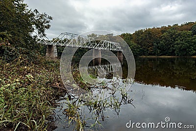 Dingmans Ferry Bridge Stock Photo