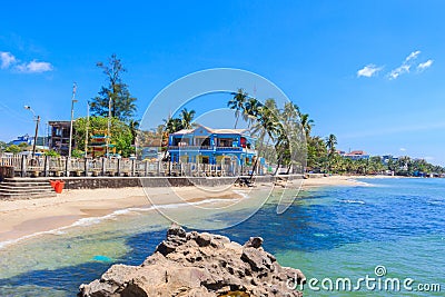 Dinh Cau beach, Phu Quoc Stock Photo