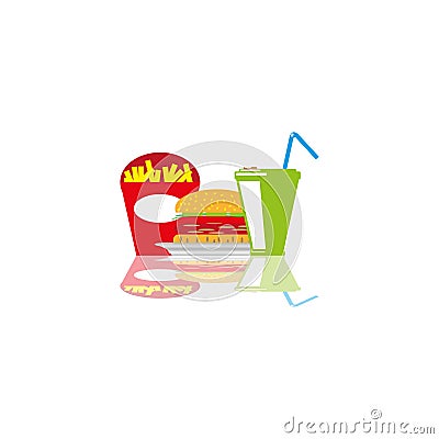 Dining composition. Vector illustration. Vector Illustration