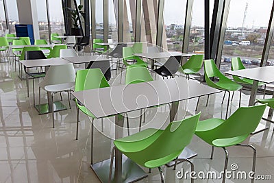 Dining hall Stock Photo