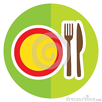 dining icon. Vector illustration decorative design Vector Illustration