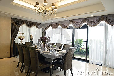 Dining room Stock Photo