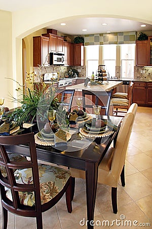 Dining room Stock Photo