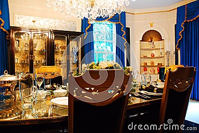 Dining Room at Graceland Editorial Stock Photo