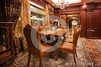 Dining room Stock Photo