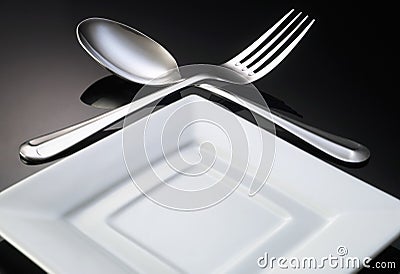 Dining setting Stock Photo