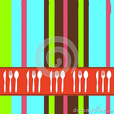 Dinner invitation Vector Illustration