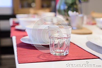 Dinner set on the table Stock Photo