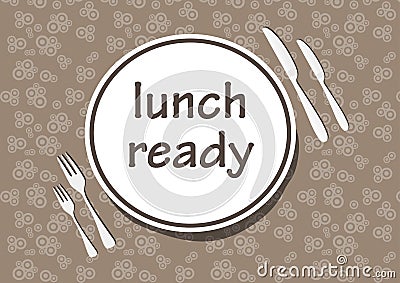 Dinner time Vector Illustration