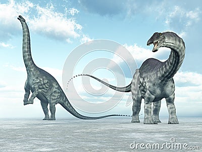 Dinosaur Apatosaurus Cartoon Illustration