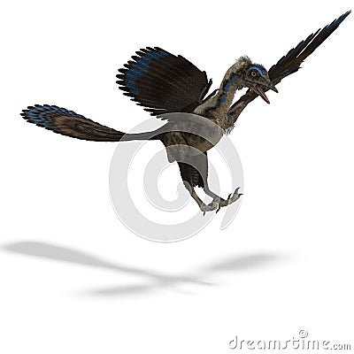 Dinosaur Archaeopteryx Stock Photo