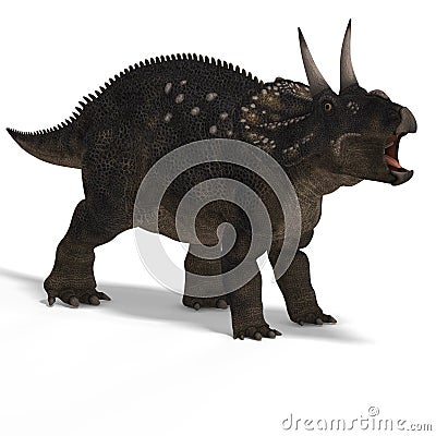 Dinosaur Diceratops Stock Photo