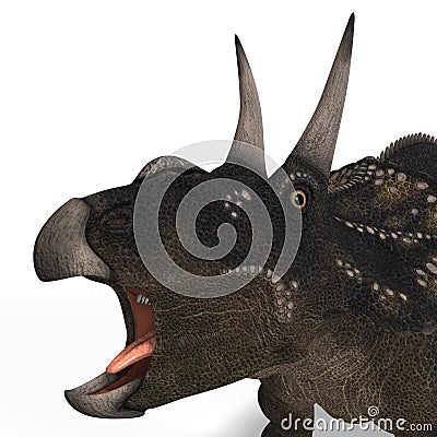 Dinosaur Diceratops Stock Photo