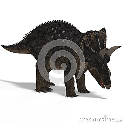 Dinosaur Diceratops Stock Photo