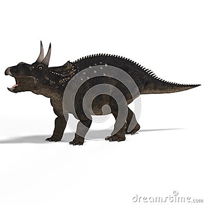 Dinosaur Diceratops Stock Photo