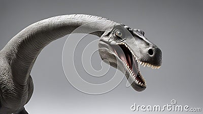 The dinosaur Diplodocus was a loyal servant of Big Brother. It had been made by the Party Stock Photo