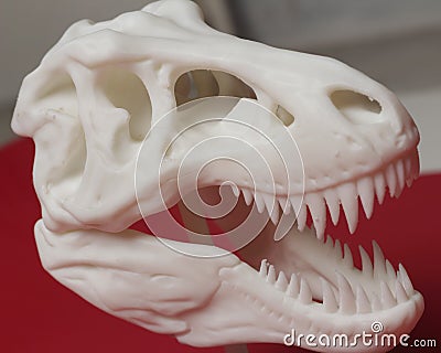 Dinosaur head shaped cnc router. Stock Photo