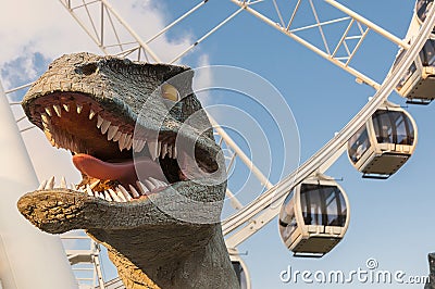 Dinosaur head Editorial Stock Photo