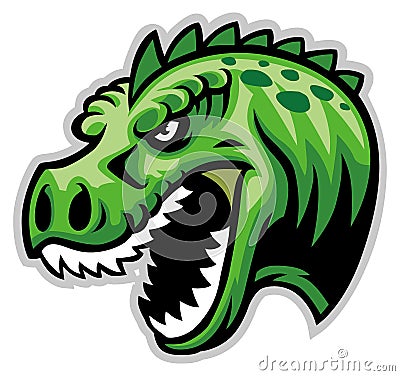 Dinosaur head Vector Illustration