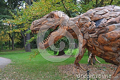 Dinosaur Head Editorial Stock Photo