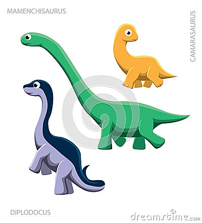 Dinosaur Sauropod Vector Illustration Vector Illustration